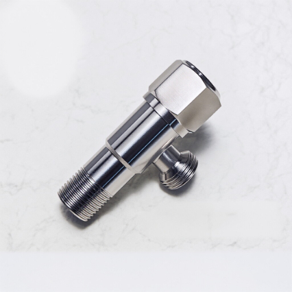 Brushed Stainless Steel Bathroom Angle Valve