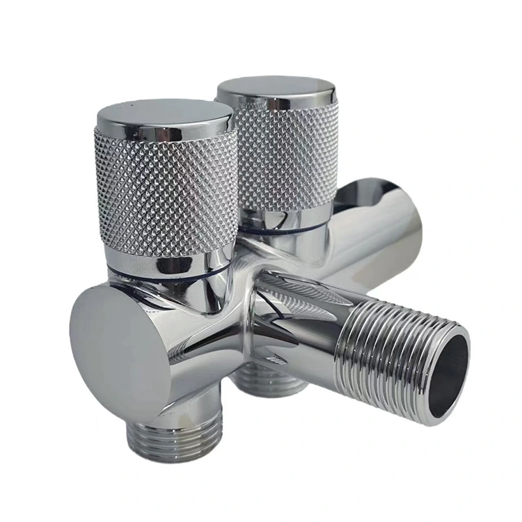 Stenski dvojni kotni ventil